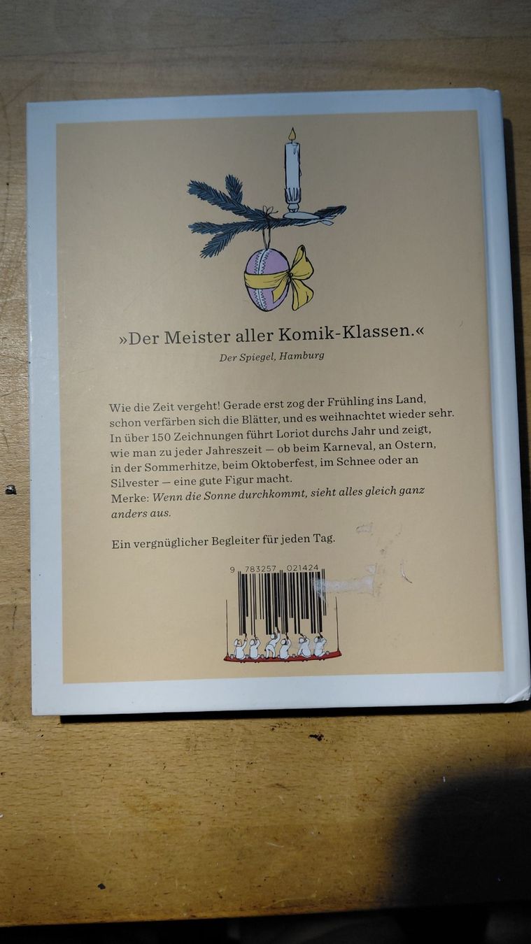 Libri: Buch Durchs Jahr mit Loriot von Diogenes – Usato da Gelterkinden venduto da martinom 1