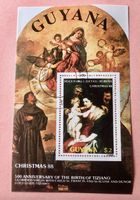 Briefmarken aus Guyana Weihnachten gestempelt