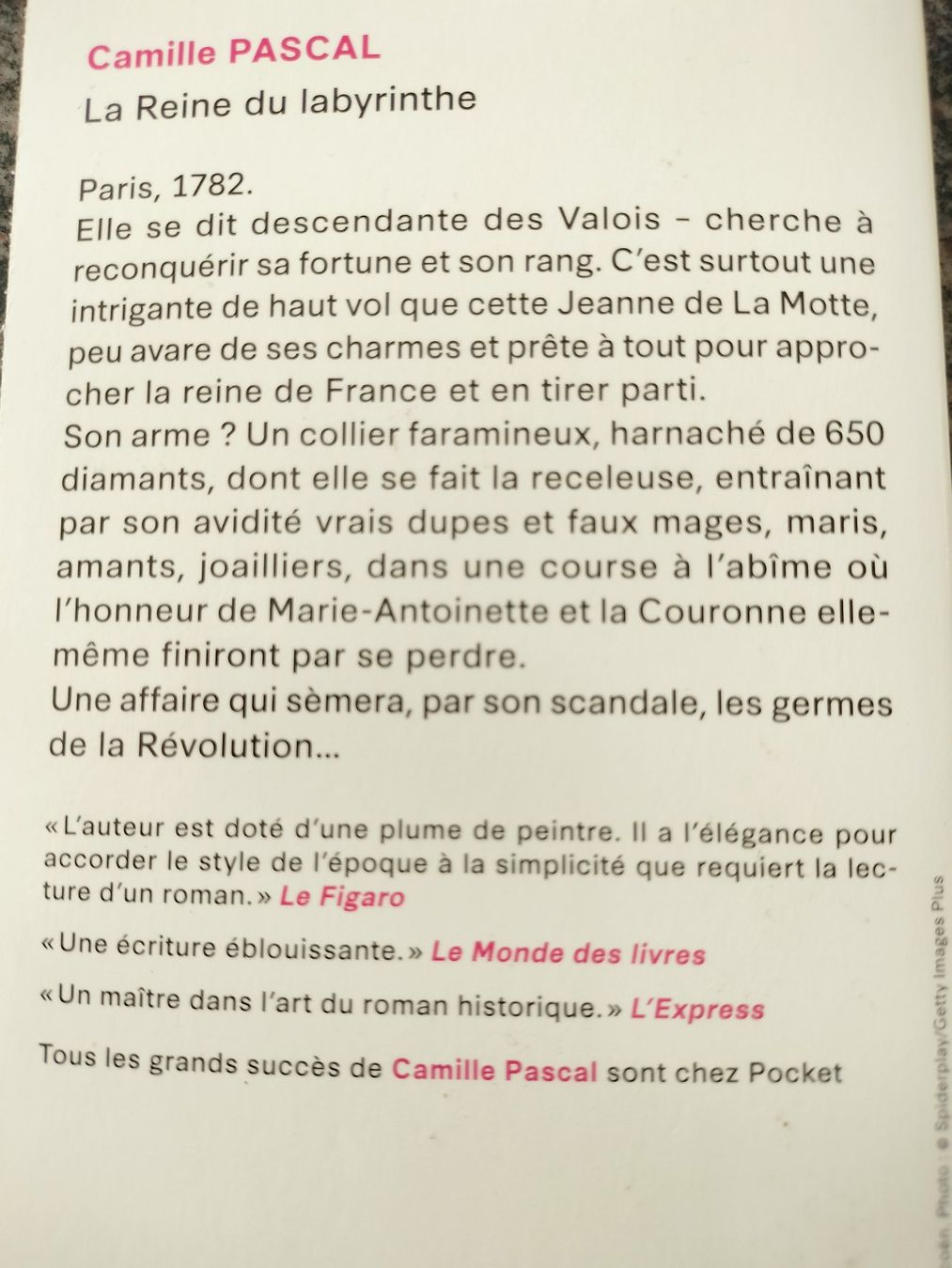 Libri: La Reine du labyrinthe Camille Pascal – Usato da Cortaillod venduto da rozinna 1