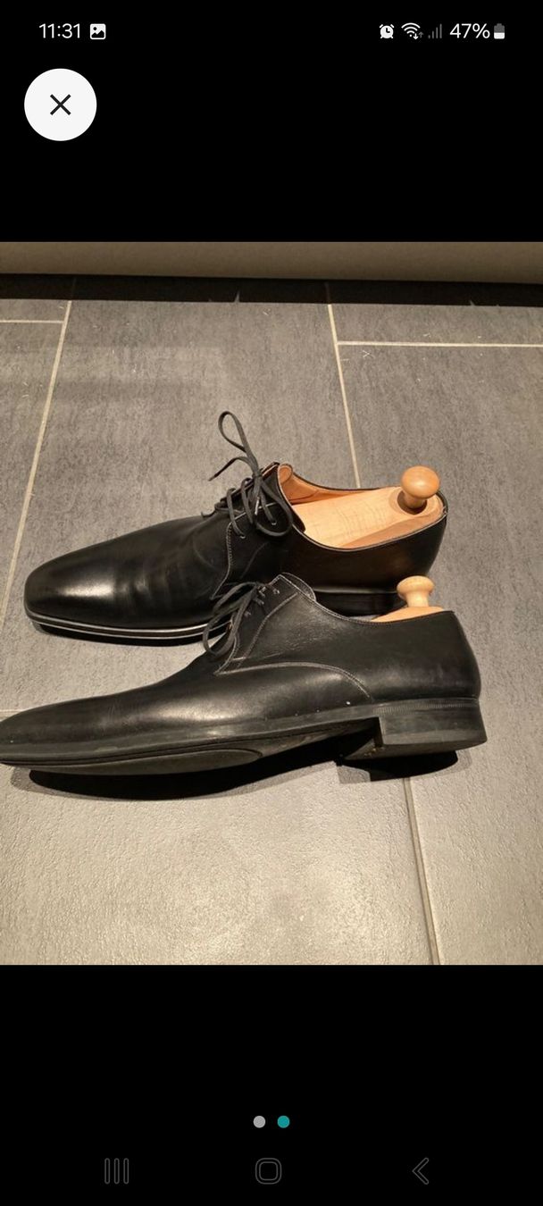 Scarpe da uomo: Chaussures Magnanni noires, T 44 – Usato da Genève venduto da Martinbng 1