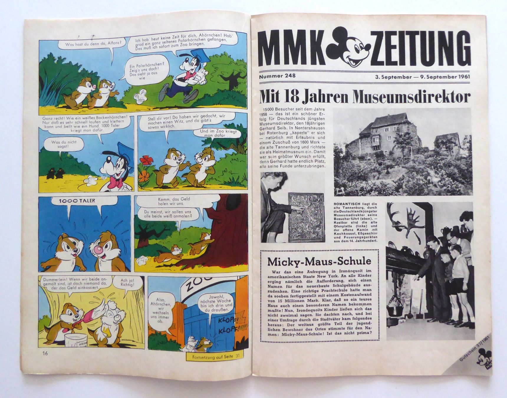 Fumetti: WD Micky Maus Heft Nr. 37 September 1961 – Usato da Aesch BL venduto da Kauri1 5