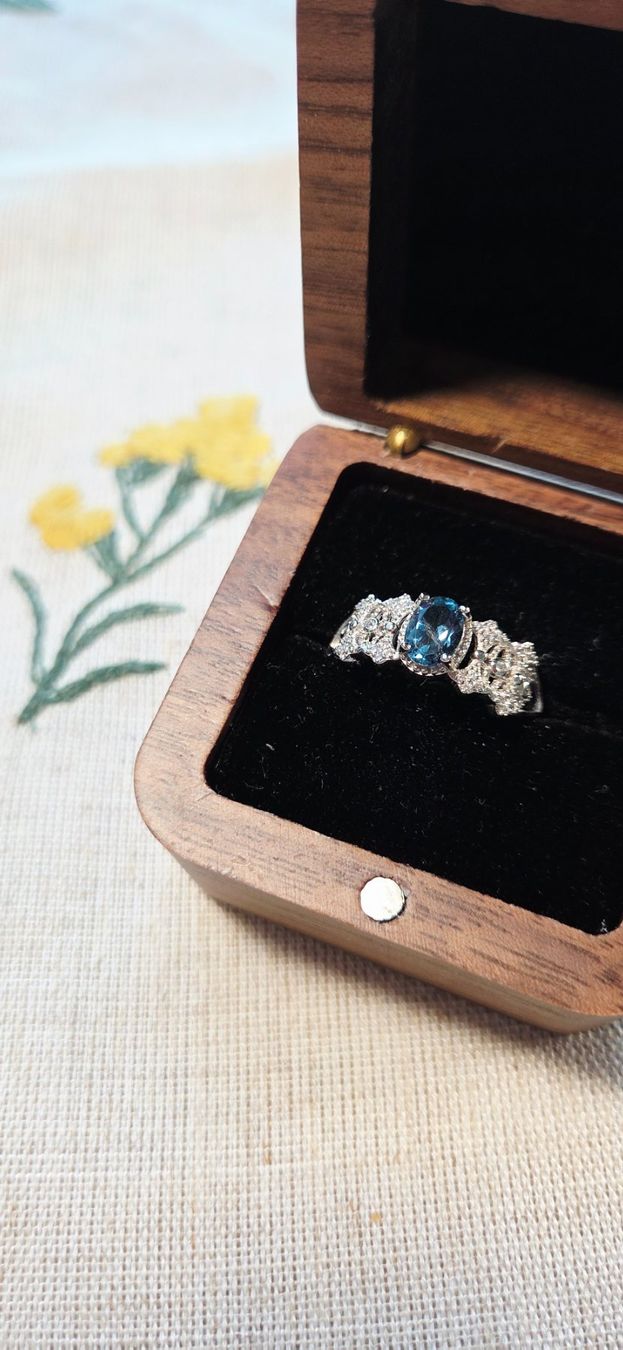 Anelli: NEW - S925 Topaz Ring (Adjustable) – Nuovo (secondo la descrizione) da Zürich venduto da cin_wcf6 1