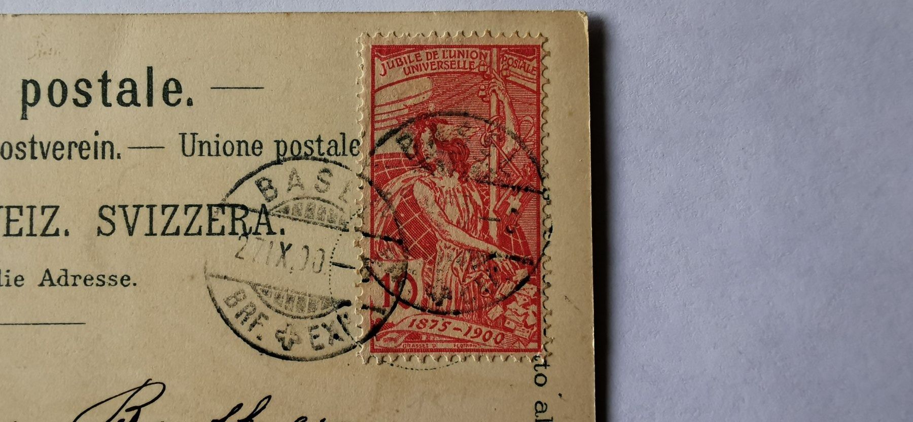Tutti i francobolli: Carte postale Weltpostverein 1900 – Usato da Aadorf venduto da Chnorli-Furz 2