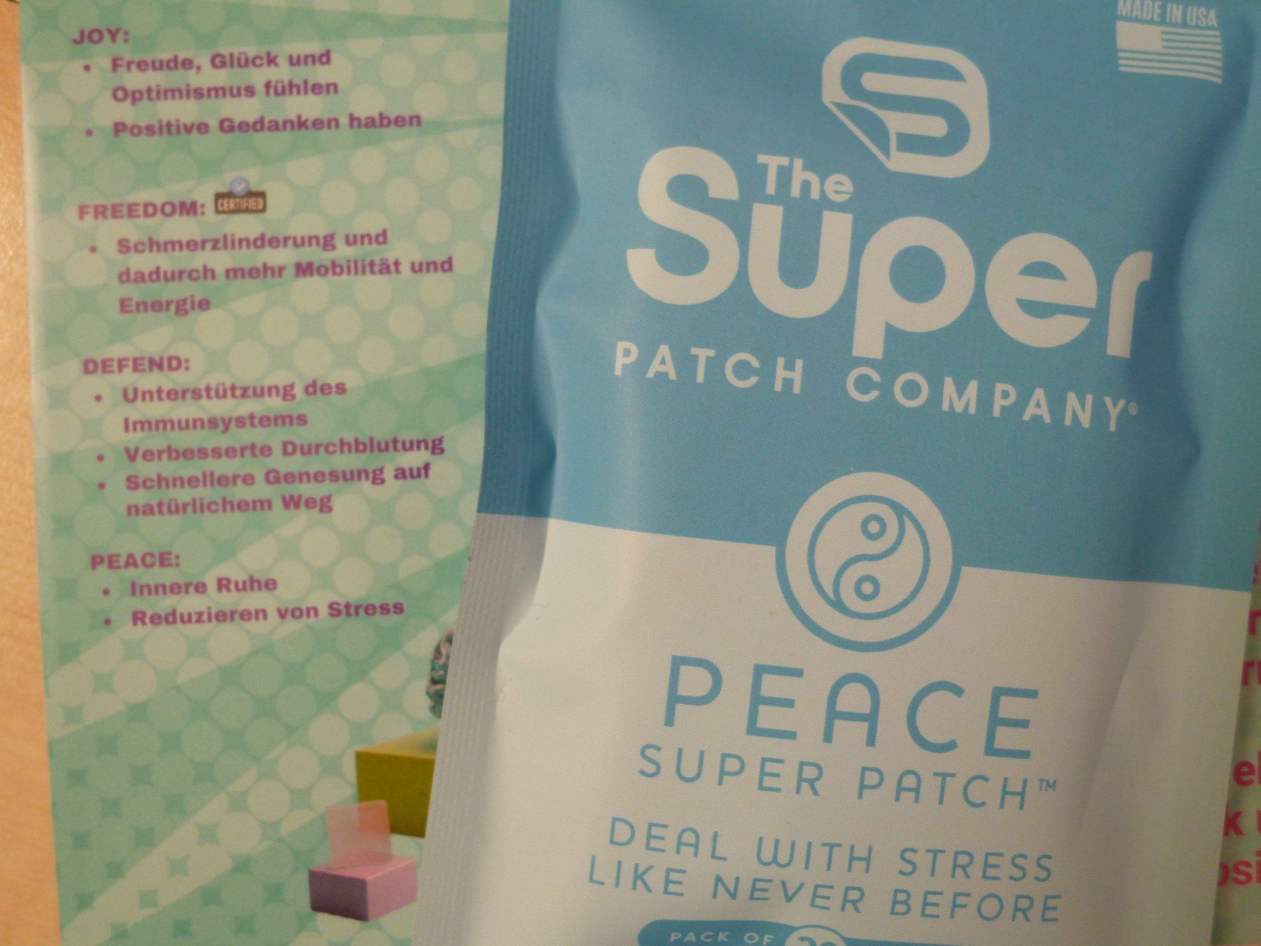Attrezzature mediche: Super Patch Company - PEACE   NEU   medikamentenfrei – Nuovo e nell'imballaggio originale da Dättlikon venduto da Mamakuga 1