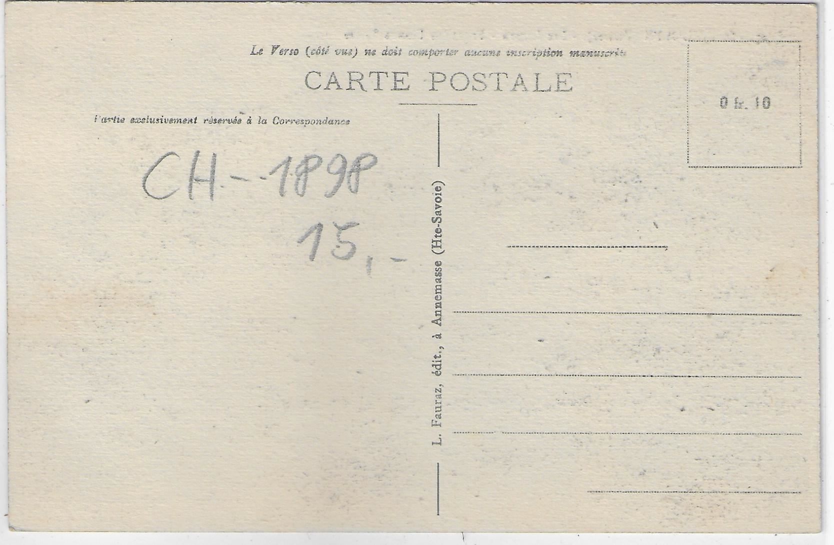 Cartoline postali: St. Gingolph - Frontiere Franco-Suisse – Usato da Ettingen venduto da Kartenplanet 1