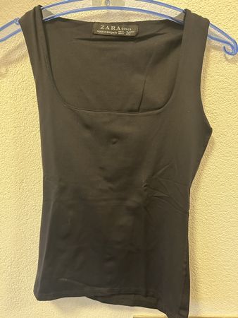 Top sans manches noir Zara