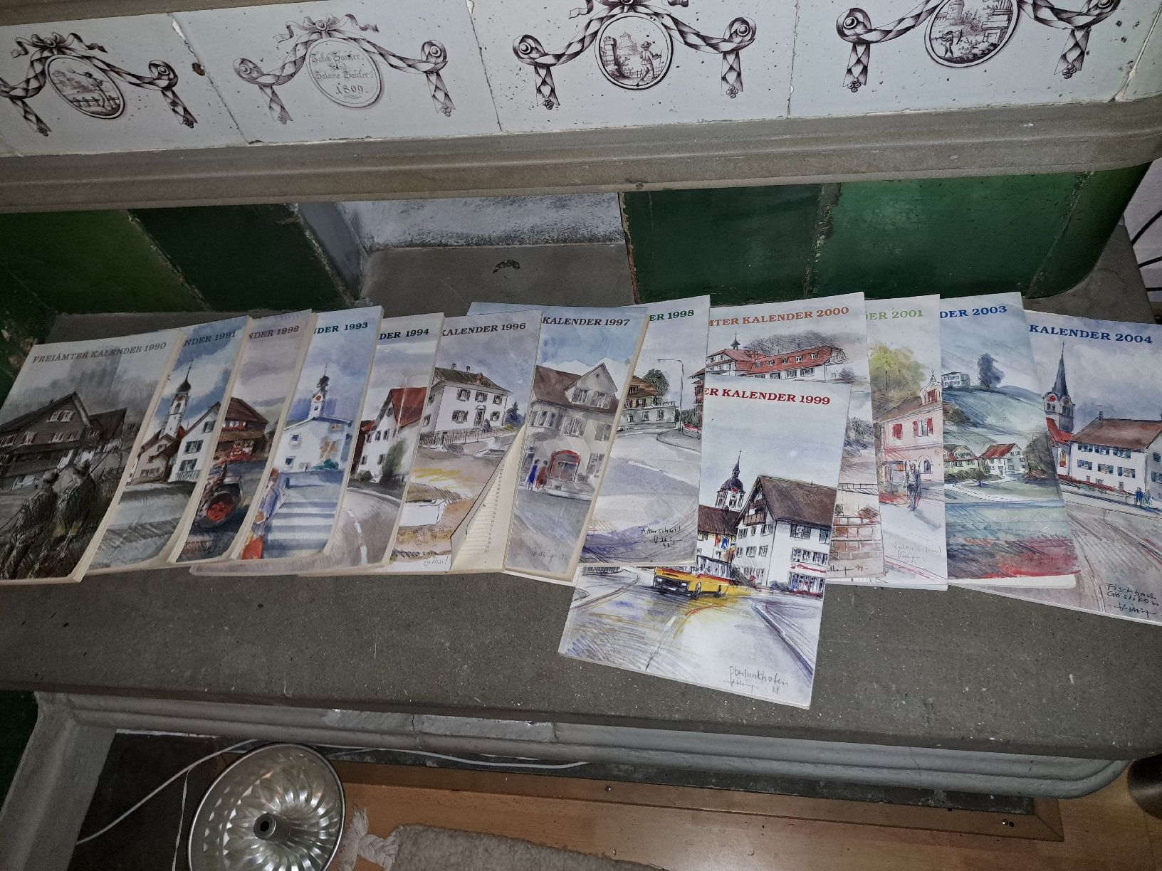 Calendari: Freiämter Kalender Sammlung 1990-2004,  top – Usato da Kölliken venduto da Upcycling-by-Mc-TAM