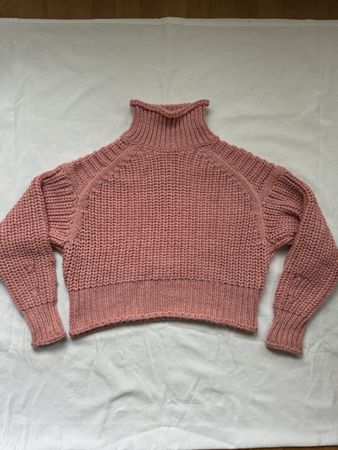 Pullover H&M Rosa Gr. XS oversized cropped