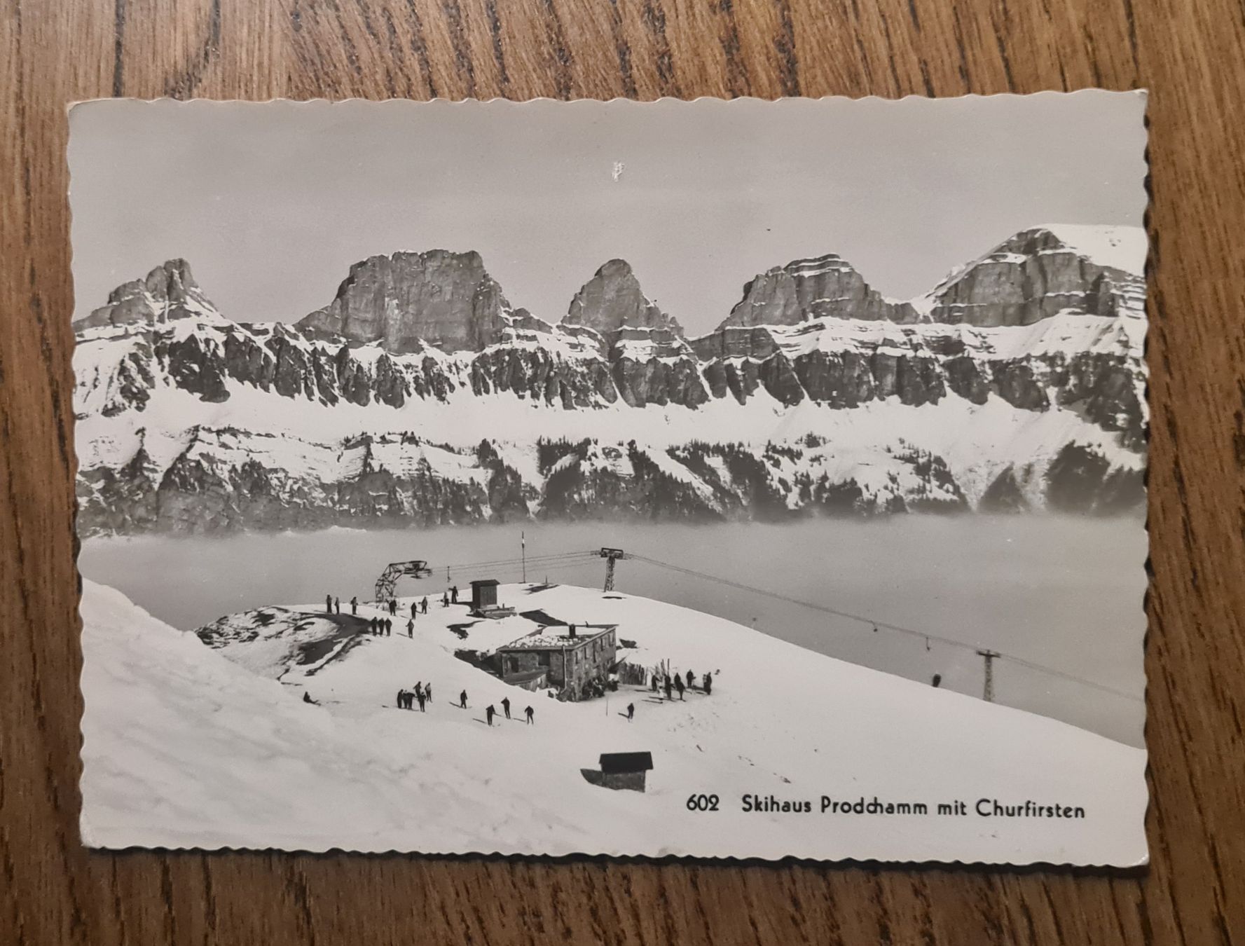 Cartoline postali: Skihaus Prodchamm mit Churfirsten 1962 – Usato da Ebikon venduto da Donar50