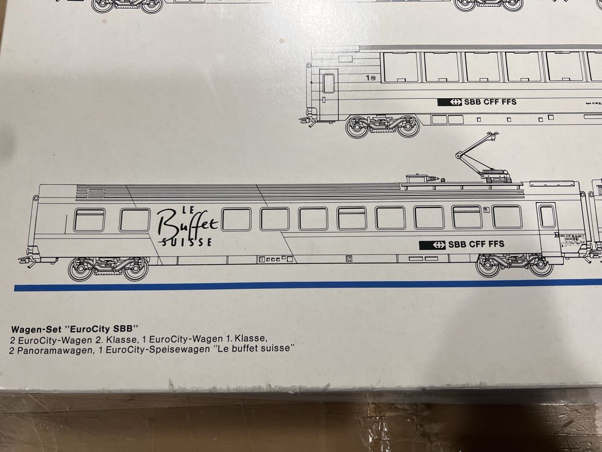 Märklin Modellini di ferrovie: Märklin  SBB EuroCity, – Usato da Dübendorf venduto da Troggy 2