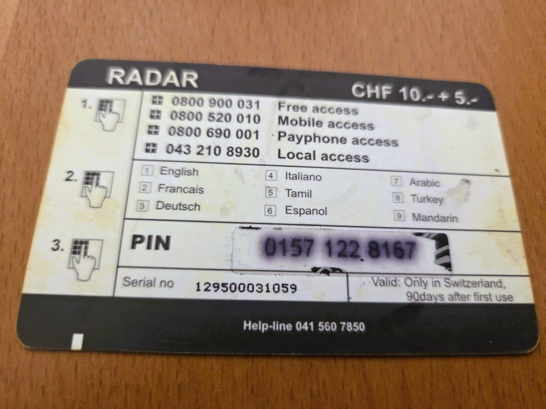 Schede telefoniche: PREPAID - SCHWEIZ – Usato da Brüttisellen venduto da Nighttrain 1