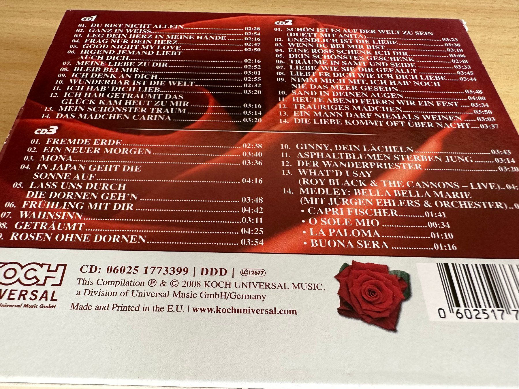 CD: Roy Black – Eine Rose Schenk Ich Dir - 3 CD – Usato da Rikon im Tösstal venduto da Alpenmutz 1