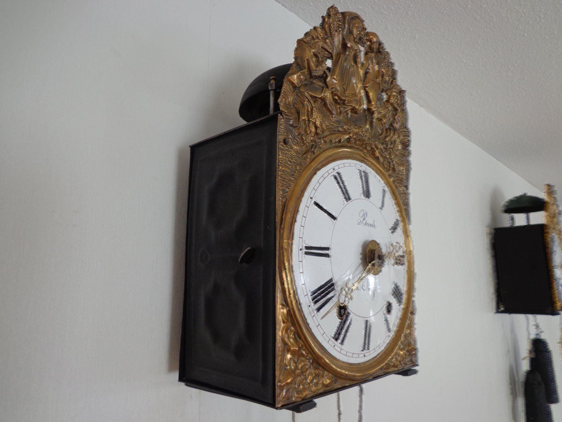 Stand- & Wanduhren: Comtoise Morez Burgunder Uhr wohnfertig – Gebraucht aus Würenlingen von reneda777 4