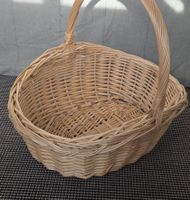 Wicker Basket Handle Shopping Picnic Display Used