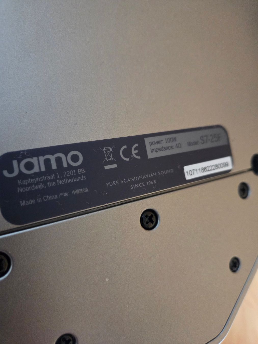 Jamo Casse acustiche: Jamo S7-25F Grey cloud – Usato da Orbe venduto da Beetleman 5