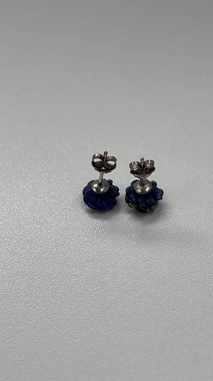 Orecchini pendenti & Orecchini a lobo: Lapis Lazuli Ohrstecker Rosen Silber 925 – Nuovo (secondo la descrizione) da Baden venduto da Chrisenft 1