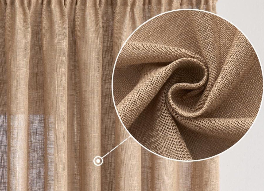 Tende: Vorhänge Leinen 2er Set BxH 140x145cm – Nuovo (secondo la descrizione) da Adlikon b.Regensdorf venduto da MK-VORHANGSERVICE 1