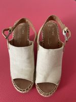 TOMS Keilsandalen beige Grösse W 6.5 guter Zustand