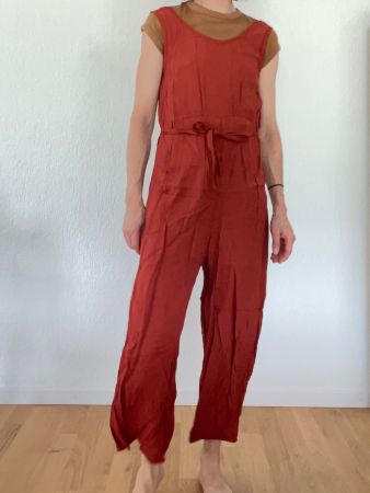 Jumpsuit rostrot NILE, Grösse S