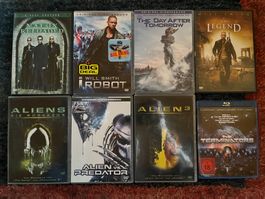 14 dvd, sience fiction, alien, predator, 2 neu