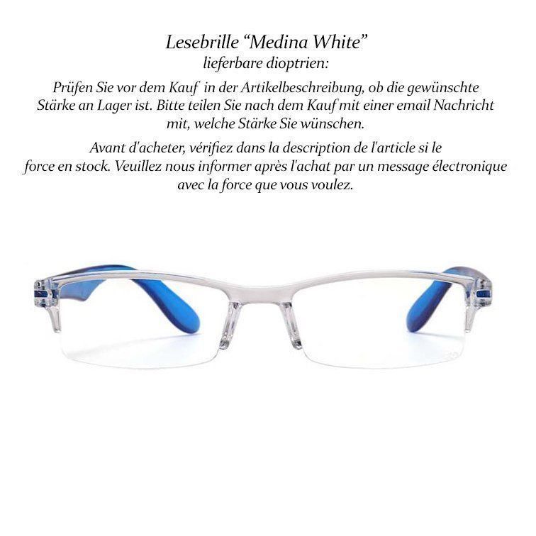 Lunettes & Verres: Lesebrille Medina White +1.5 +3.5 – Neuf avec emballage d'origine à Pfäffikon SZ par ANNAPURNA8091