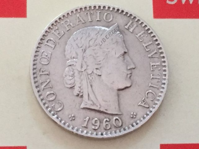 Tutti le monete: 20 Rappen 1960 ss+ – Usato da Elsau venduto da herbybay