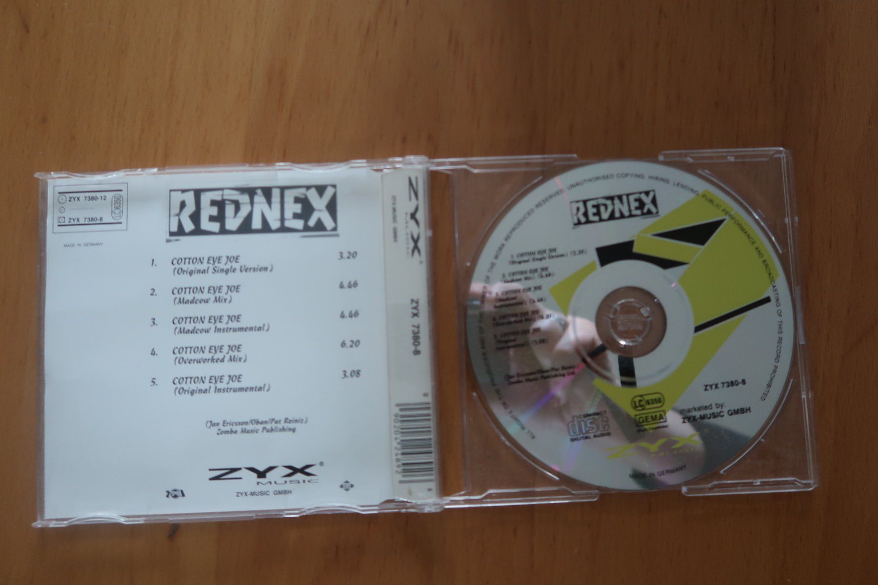 CD: CD Single     REDNEX- Cotton Eye Joe – Usato da Porrentruy venduto da tupatup 2