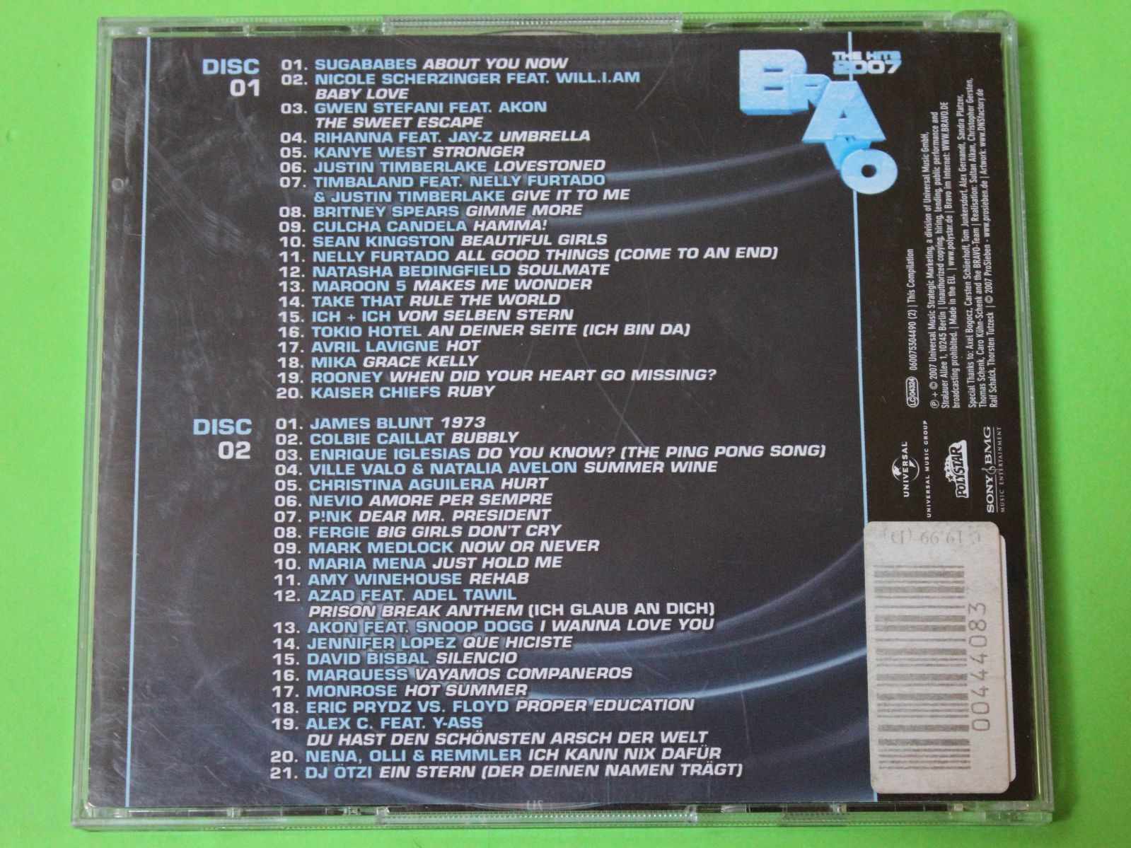 CD: BRAVO The Hits 2007 2CD Guter Zustand – Usato da Tübach venduto da JamesStone 2