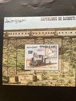 Dschibuti 1992 Block Dampflokomotive Viadukt postfrisch