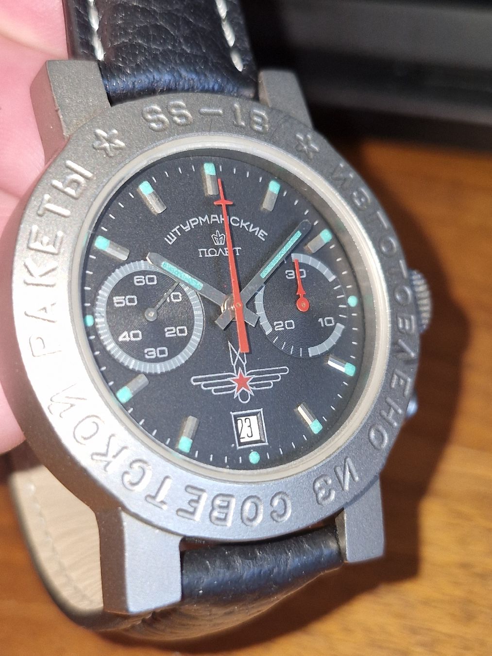 Poljot Orologi: Recyclete SS-18 Atomrakete! Poljot Sturmanskie Chrono – Usato da Birrhard venduto da Marki-Mark 2