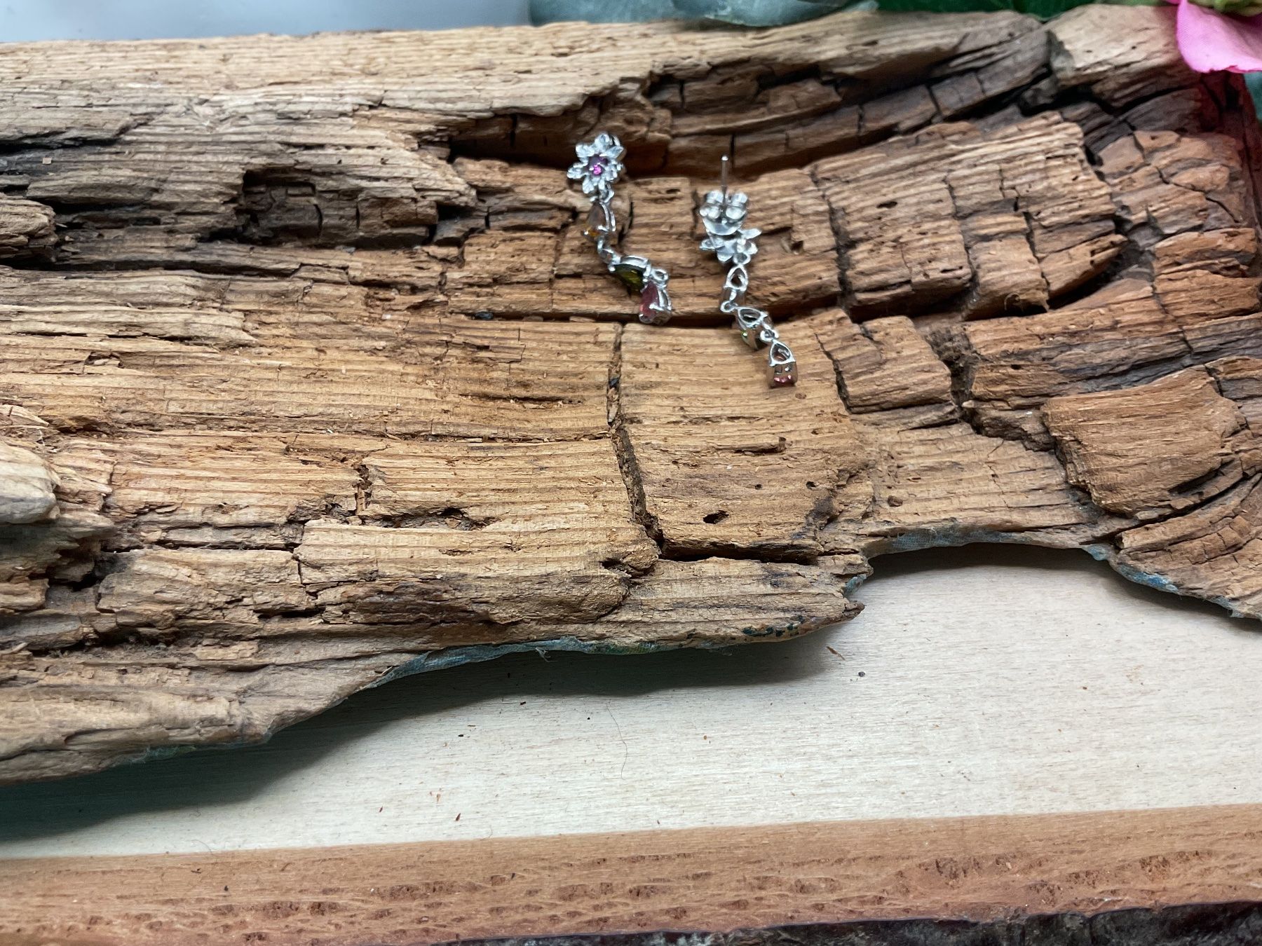 Orecchini pendenti & Orecchini a lobo: Ohrstecker Sterlingsilber mit Turmalinen – Usato da luzern venduto da Alpendorf1 3