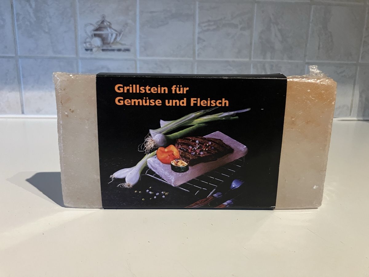 Griglie: Grillstein aus Salz – Nuovo e nell'imballaggio originale da Oberuzwil venduto da Paga77