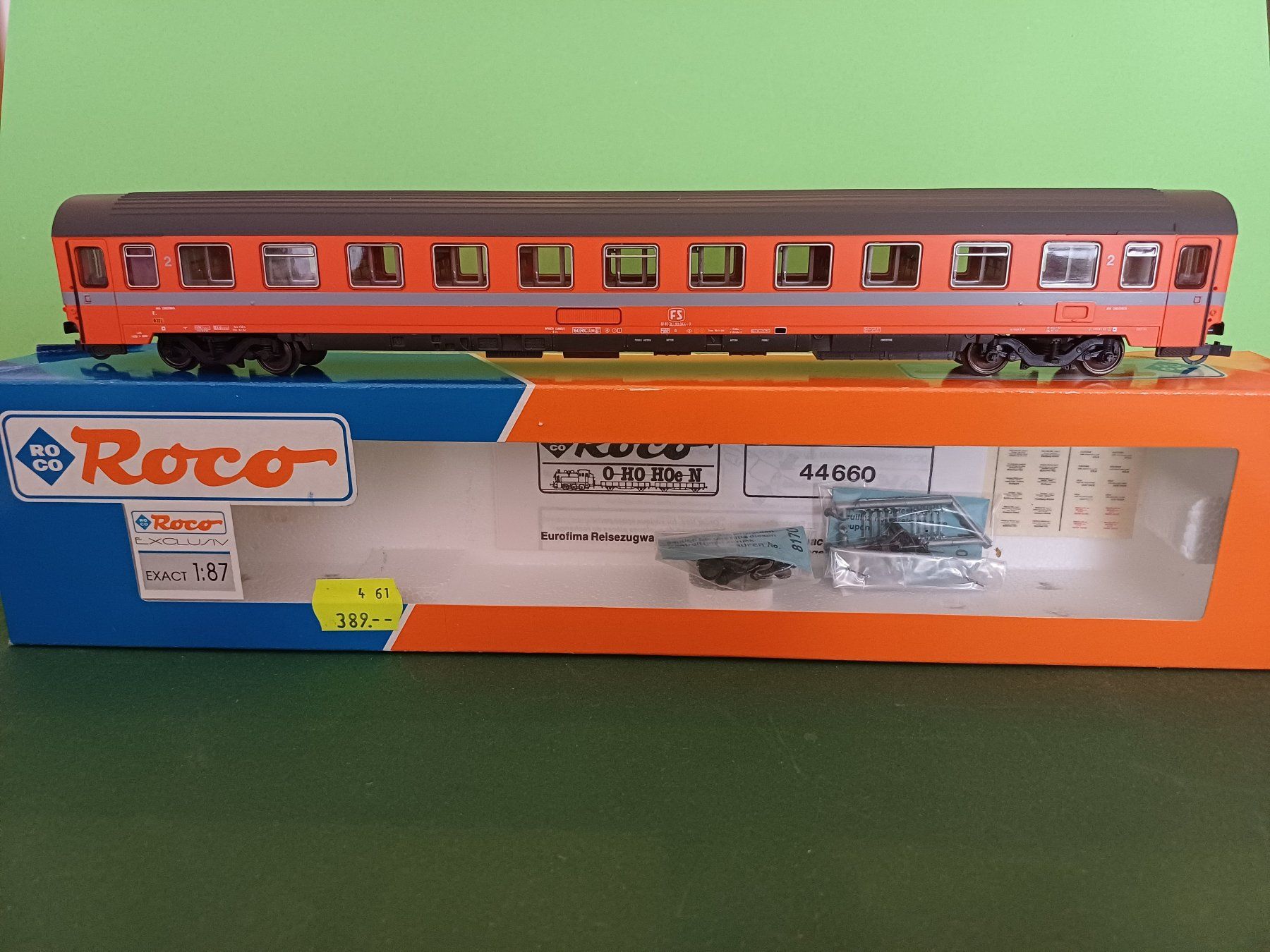 Roco Modellini di ferrovie: Roco 2. Klassewagen Eurofima der FS – Usato da Bassersdorf venduto da darki77