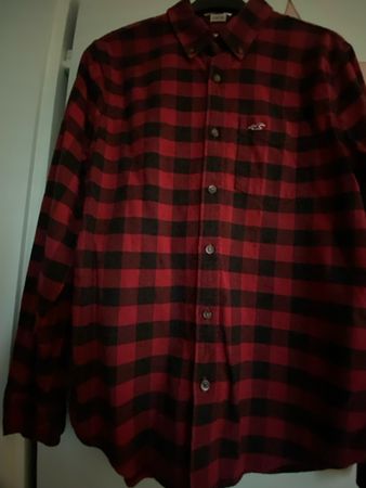 Holzfäller Hemd von Hollister - Rot/Schwarz - Grösse S