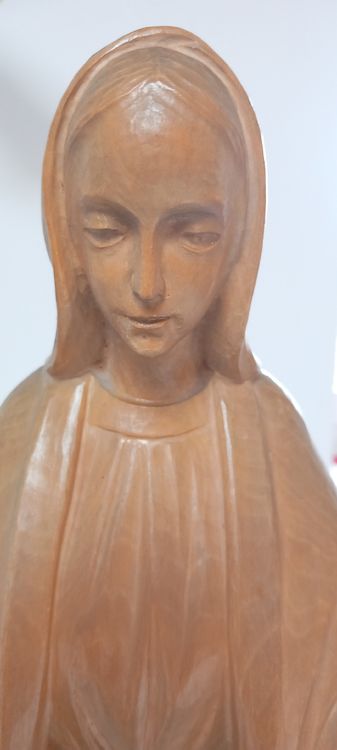Skulpturen & Statuen: Wunderschöne Holzstatue der Jungfrau Maria - Handgeschnitzt – Gebraucht aus Buttikon SZ von MH1976 2