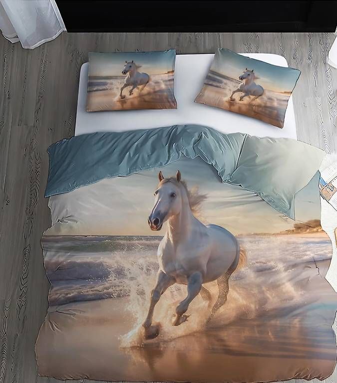 Bettwäsche: Parure de lit Cheval  160 x 210 cm neuve – Gebraucht aus Massongex von noyane 1