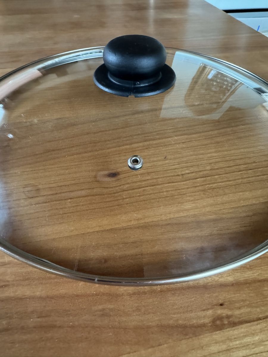 Padelle: Pfannendeckel Glas rund 31 cm. – Usato da Therwil venduto da rowe-spezial 1