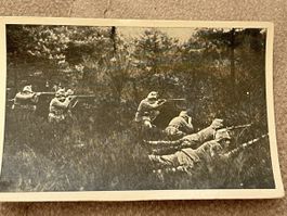 Fotodruck 6x9cm Mobilmachung  1914