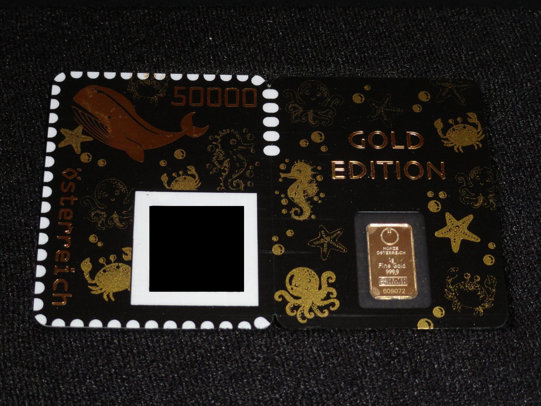 limitiert 1000 Stück: Crypto Stamp GOLDENER WAL +1g Echtgold (Neu und  originalverpackt) in Dagmersellen für CHF 949 – mit Lieferung auf Ricardo  kaufen