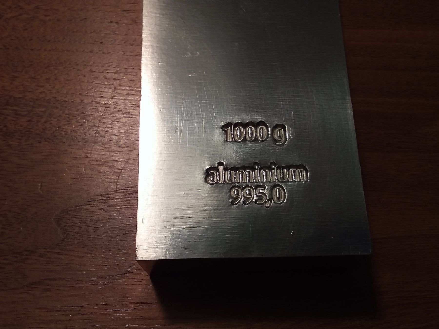 Metalli preziosi: Aluminium Barren 1 Kg – Nuovo e nell'imballaggio originale da Schwyz venduto da Trofana 1