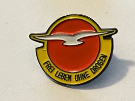 1 Pin Frei Leben ohne Drogen