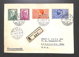 1937 FDC Pro Juventute Ersttagsbrief Einschreiben BASEL