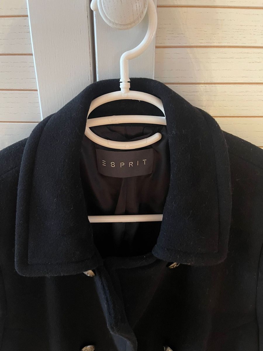 Esprit Cappotti: Schwarzer Esprit Wollmantel – Usato da Hergiswil NW venduto da qeli_04