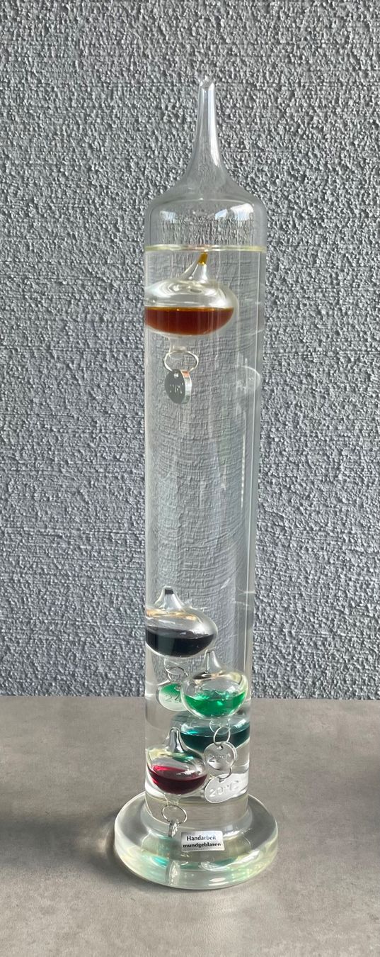 Sonstiges für Haushalt & Wohnen: Glasthermometer Handarbeit mundgeblasen – Gebraucht aus Niederrohrdorf von Wimabu531