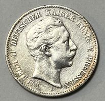 2 MARK -  König Wilhelm II - 1899 (Silber.900)