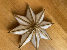 Goldene Stern Deckenlampe Vintage Mid Century Design