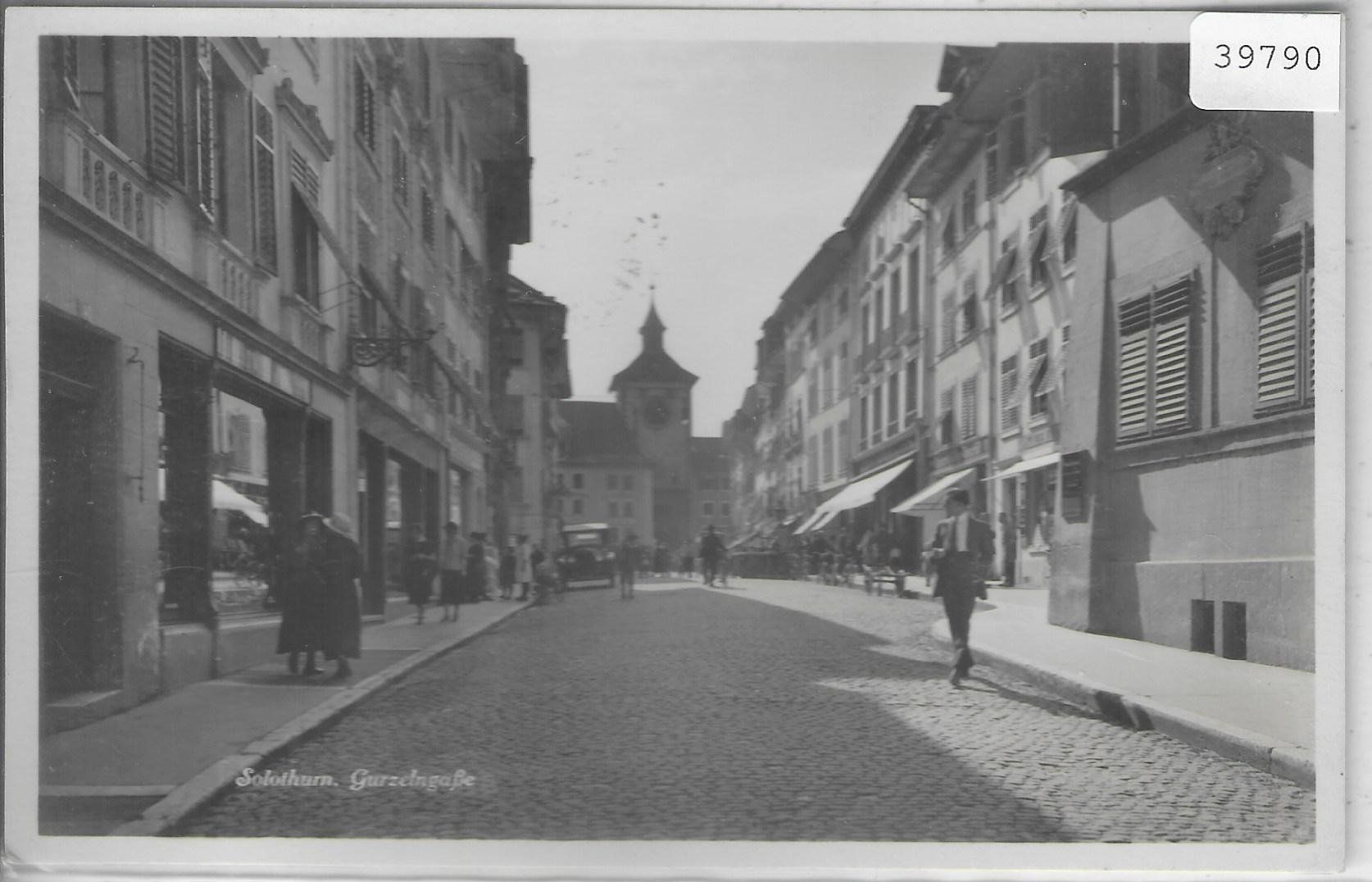 Cartes postales: Solothurn - Gurzelngasse - animee – D'occasion à Ettingen par Kartenplanet
