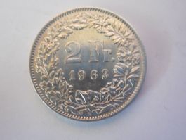 2 Fr. 1963 silber