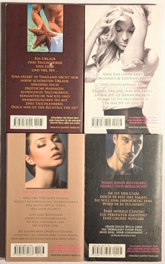 Libri: 4x EROTISCHE ROMANE – Nuovo (secondo la descrizione) da Wängi venduto da ABIZONE-86 1