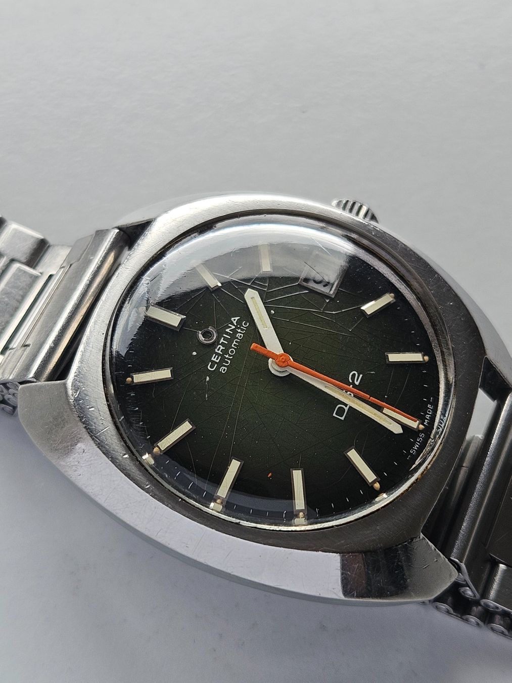 Certina Orologi: 295 Certina DS2 Automatic aus 1970 Grün – Usato da Berikon venduto da mmm21 1